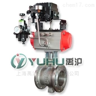 VQ647上海禹沪生产气动V型球阀