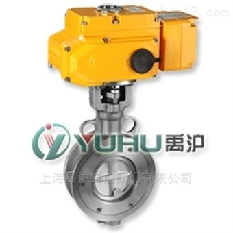 D643H上海生产的禹沪品牌气动硬密封蝶阀