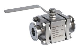 气动三片式球阀