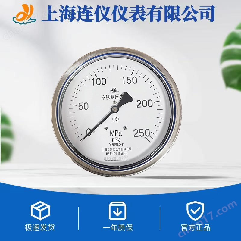 國產(chǎn)一件批發(fā)不銹鋼壓力表(0-1MPa軸向型)