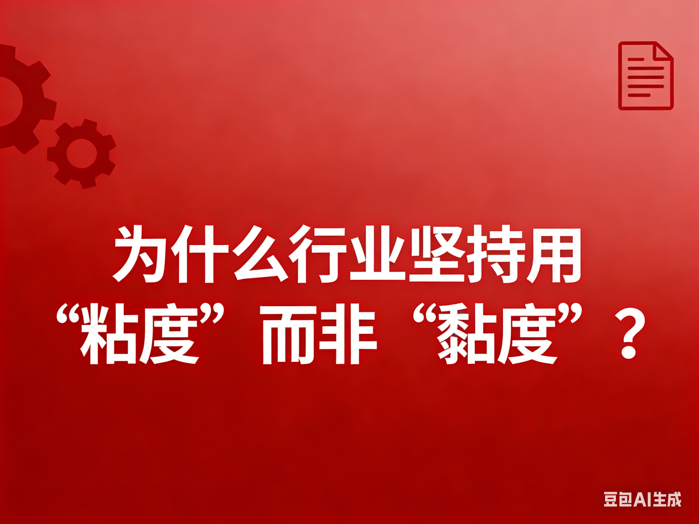 為什么行業堅持用“粘度”而非“黏度”？90%的人都不知道的術語真相