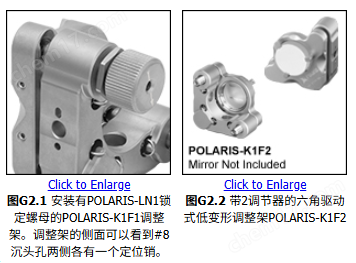 Thorlabs  Polaris®低變形光學(xué)調(diào)整架