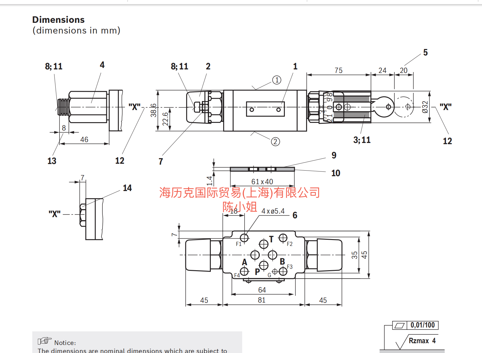 R900481623 Z2FS6-2-4X/1QV力士乐Z2FS节流止回阀现货订货技术参数
