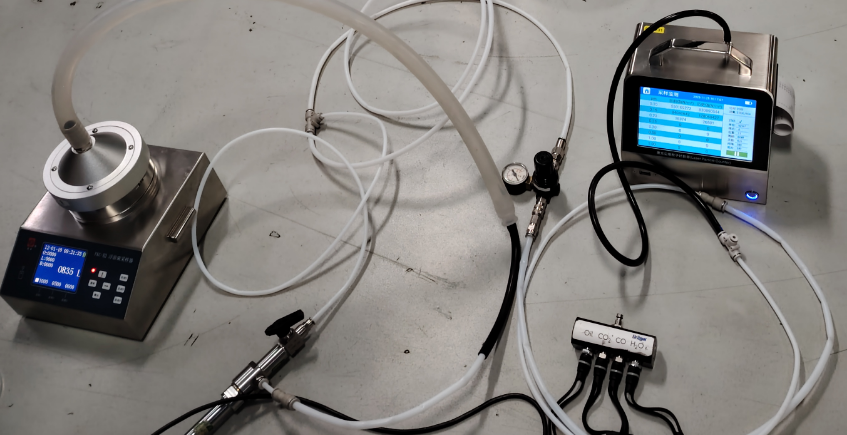 带曲线显示的压缩空气压力露点仪