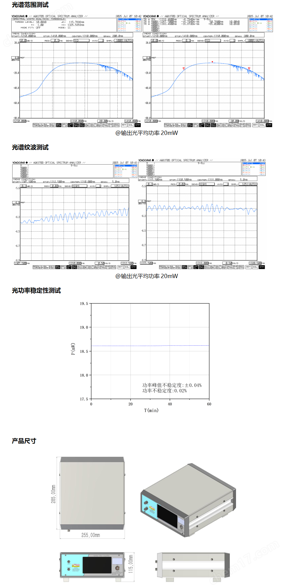 SLD宽带光源 1310nm波段内容.png SLD宽带光源 1310nm波段